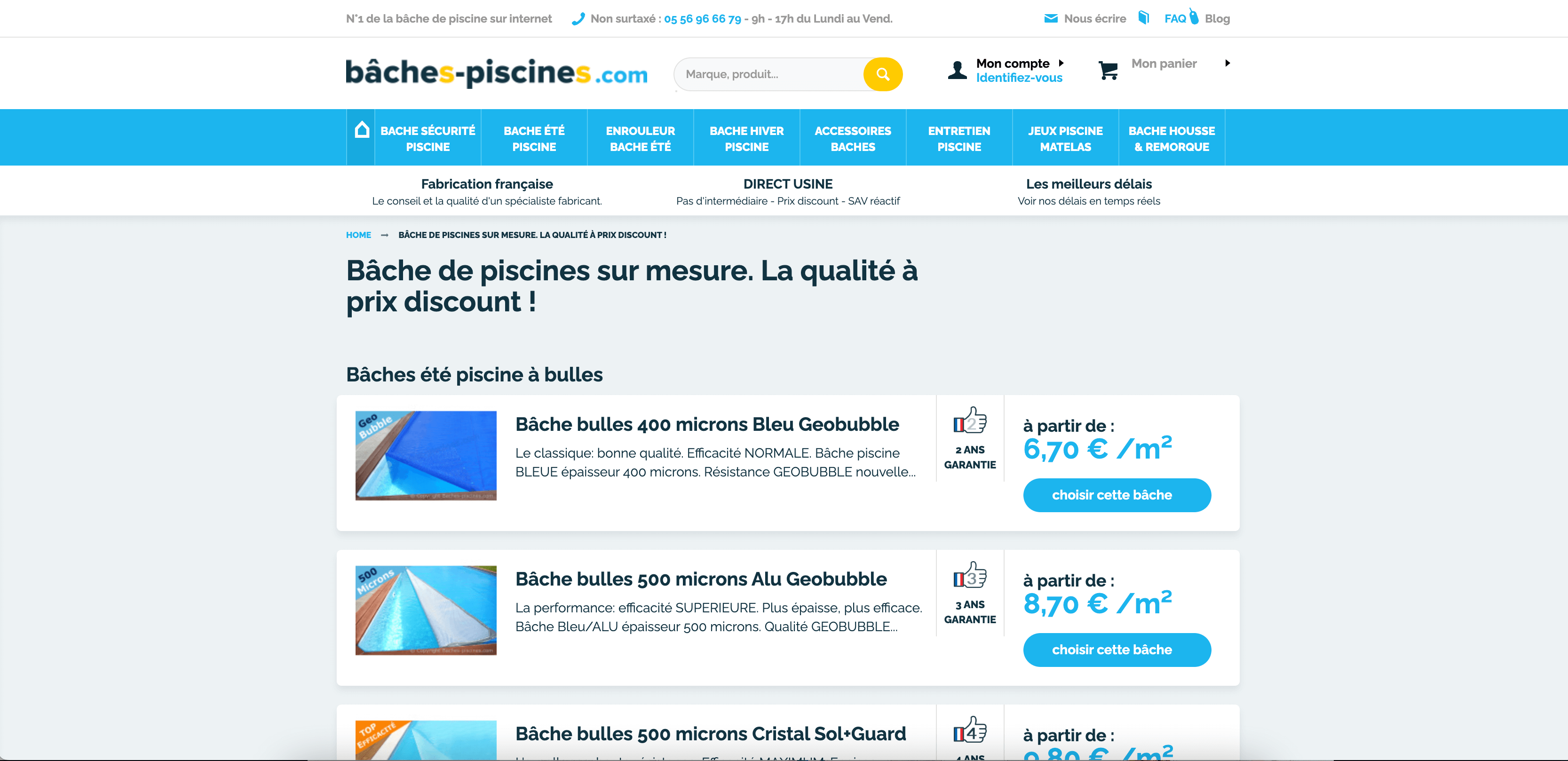 Bâche Piscine